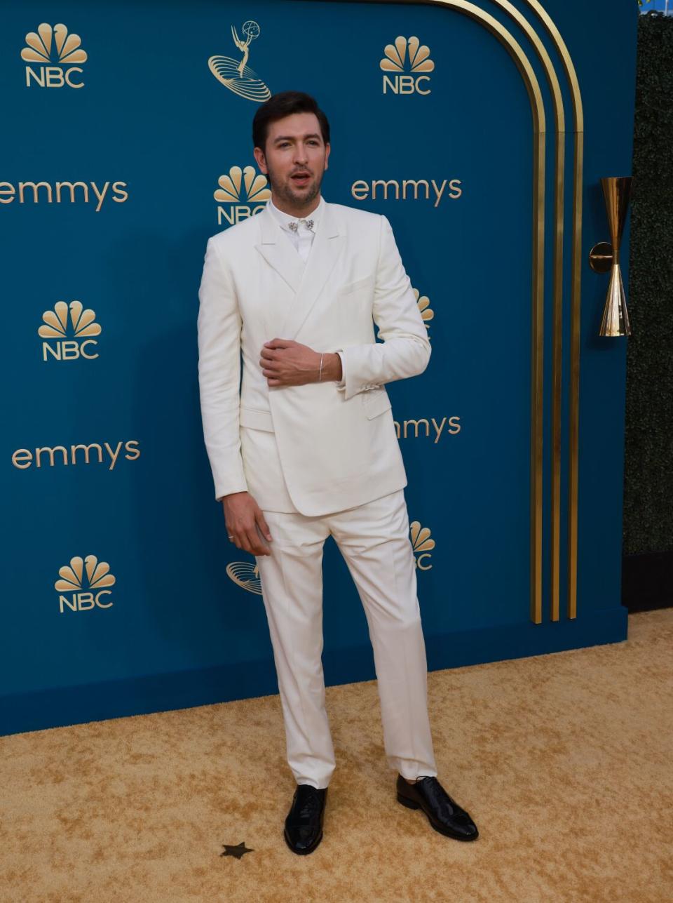 Nicholas Braun arriving at the 74th Primetime Emmy Awards at the Microsoft Theater