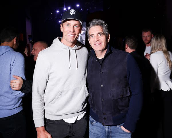 <p>Uber One</p> Tom Brady and Jeffrey Soffer