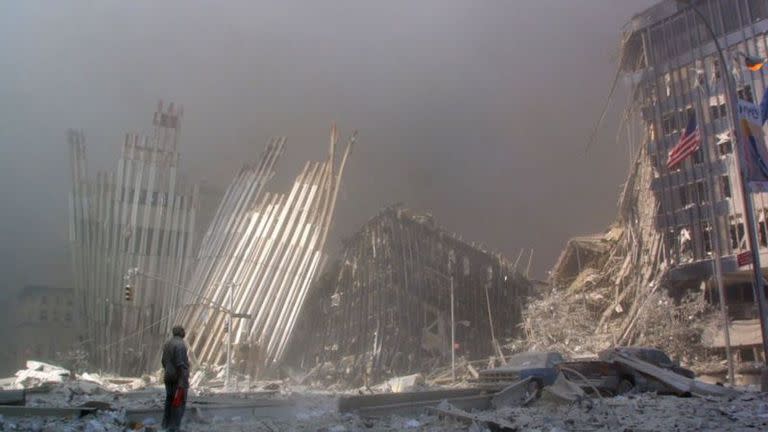 Las torres quedaron reducidas a escombros.