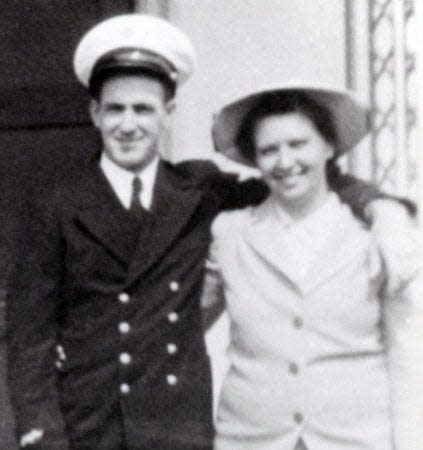 Ensign Herbert Miner, of Baldwinville, and his wife, Barbara.