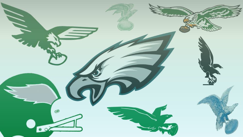 Philadelphia Eagles logo composite. 