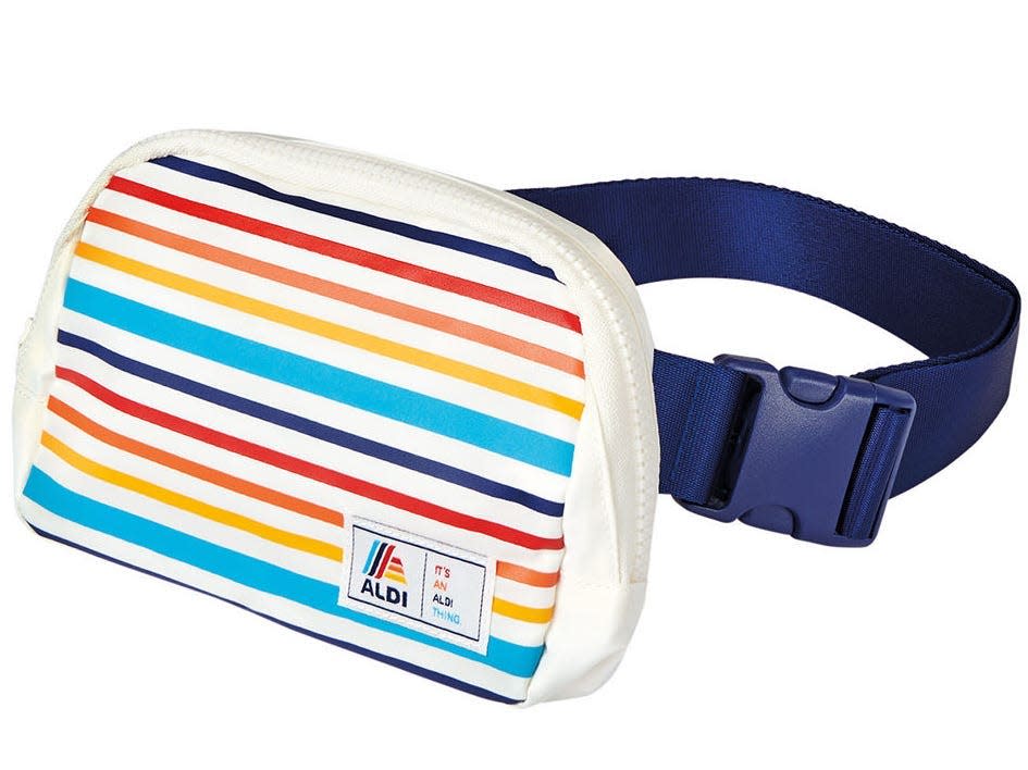 Aldi striped belt bag