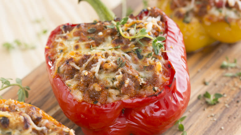 meat stuffed pepper