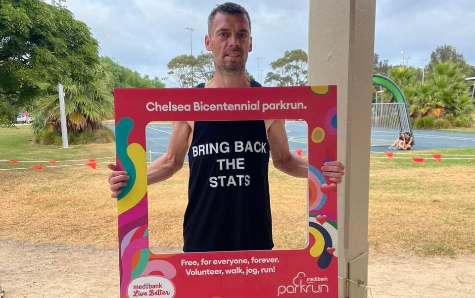 Parkrun competitor Shane Grund