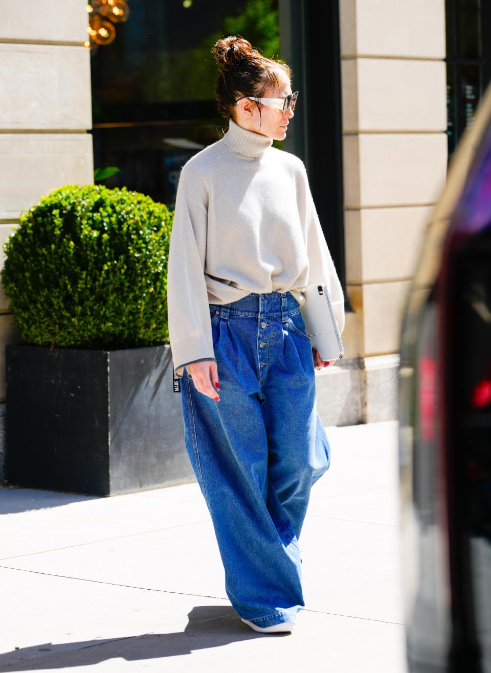 Jennifer Lopez is seen on April 25, 2024 in New York City.