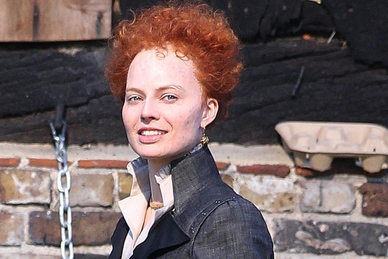 Right royal makeover: Margot Robbie as Queen Elizabeth I: Flynet Pictures