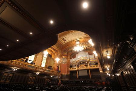 The reopened large concert hall of the Liszt Academy music school is seen in this general view taken in Budapest October 21, 2013. REUTERS/Laszlo Balogh