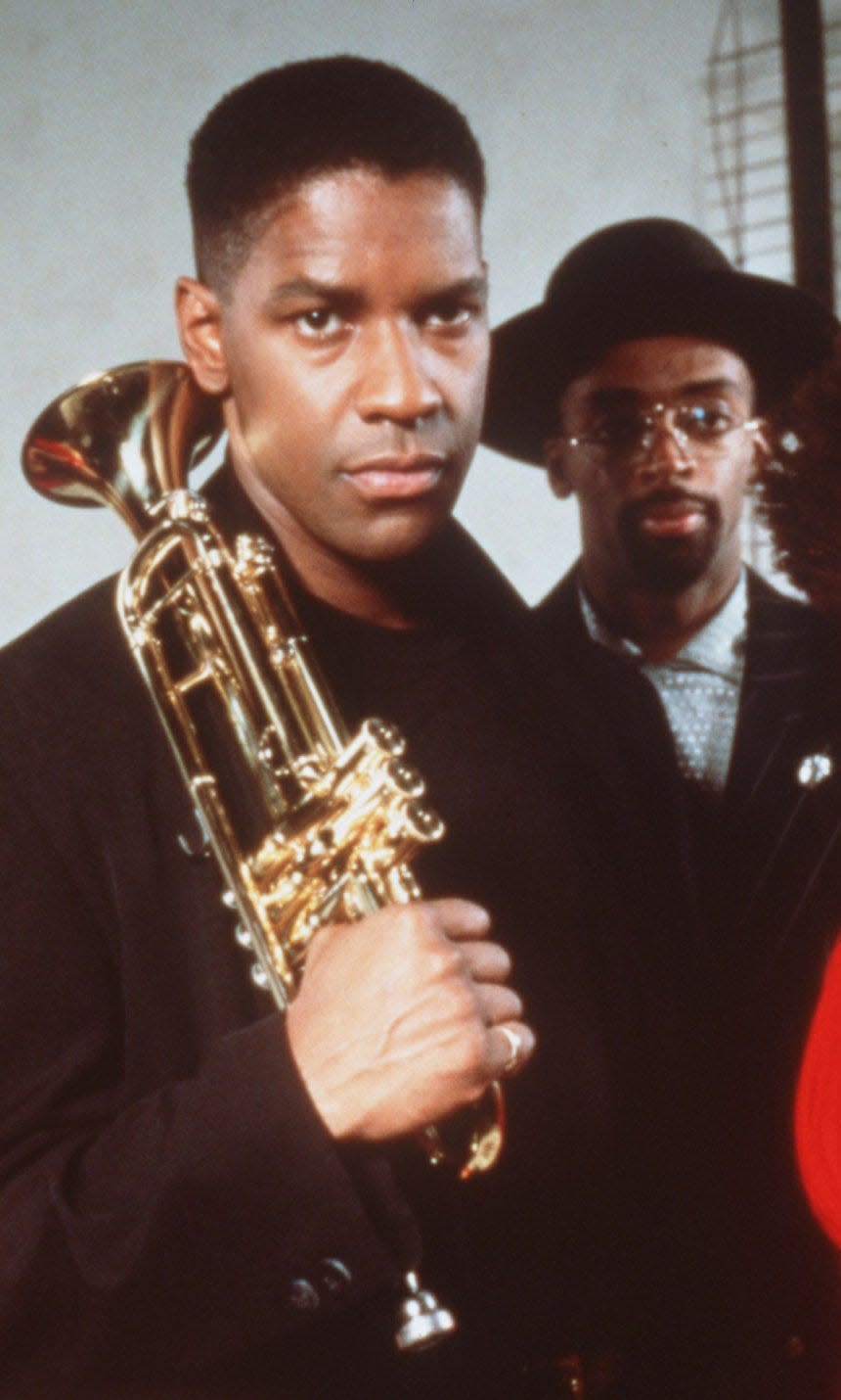 Denzel Washington (left) and Spike Lee star in Lee's 1990 movie "Mo' Better Blues."