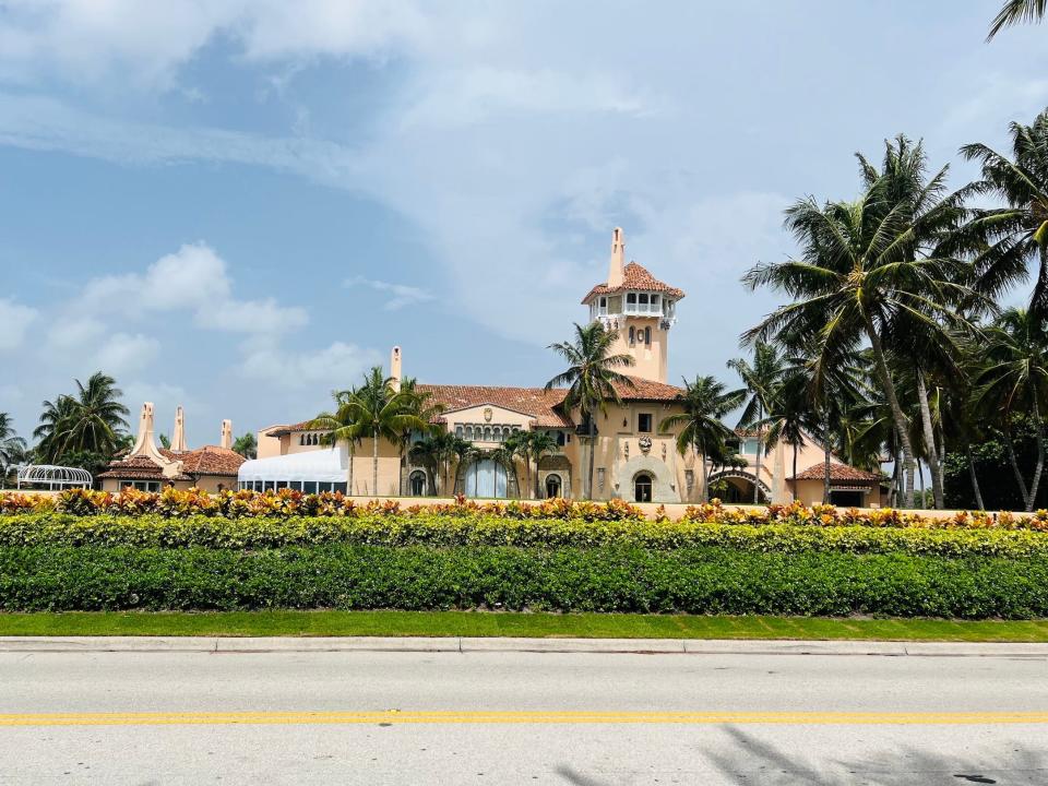 Mar-a-Lago one day after the FBI raid.