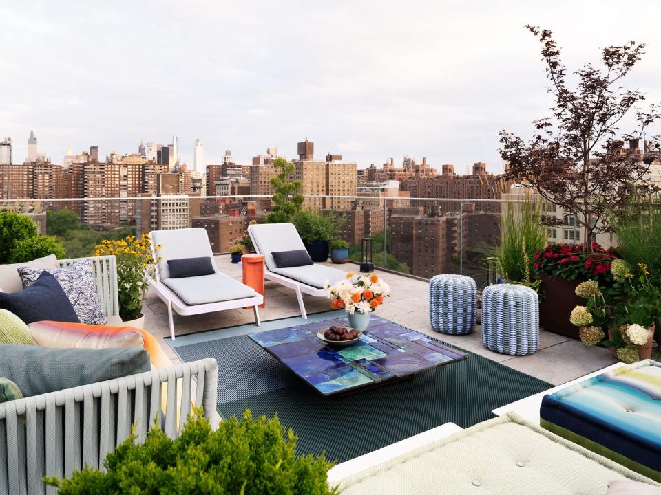 rooftop terrace elle decor