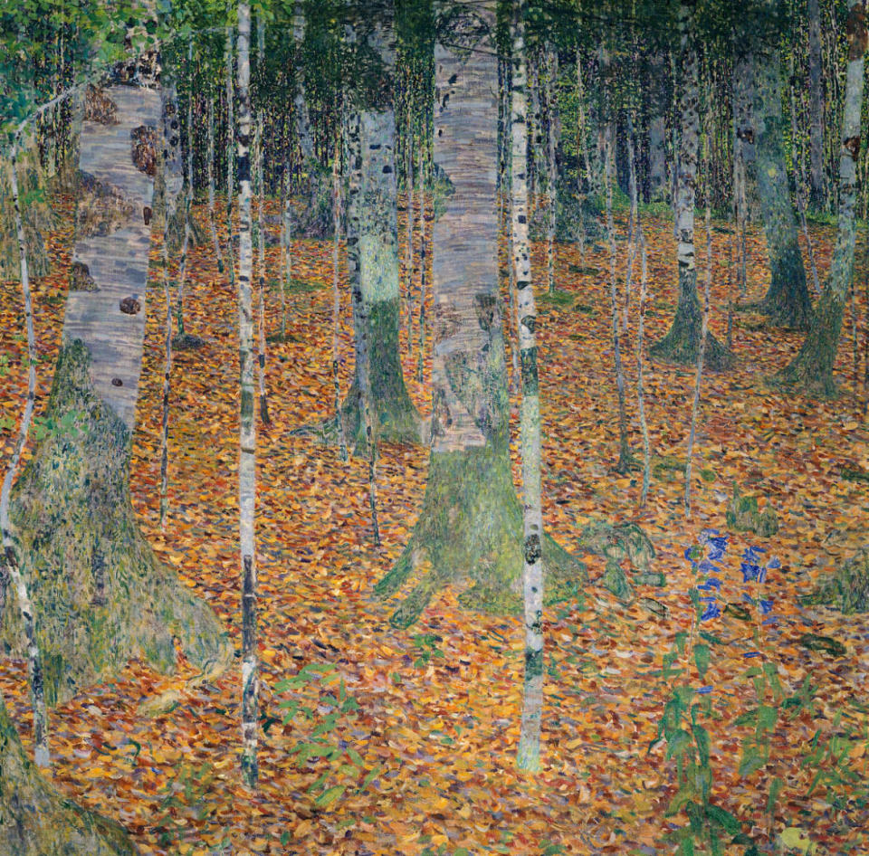 <div class="inline-image__caption"><p>Birch forest, 1903, by Gustav Klimt (1862-1918). </p></div> <div class="inline-image__credit">DeAgostini/Getty</div>
