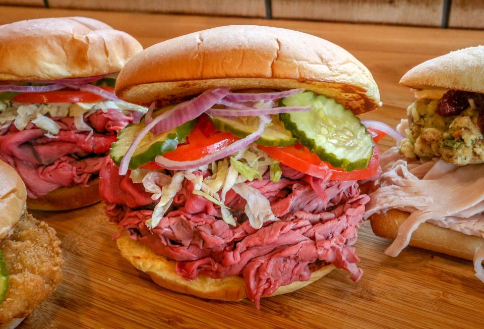 Certified Angus beef is slow-roasted every day at Miller's Famous Sandwiches in East Providence. They also serve turkey, fried chicken, pastrami and corned beef, and have for 50 years.