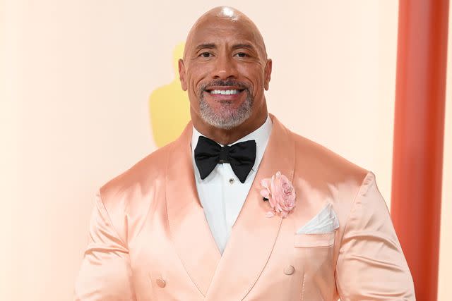 <p>Gilbert Flores/Variety via Getty</p> Dwayne Johnson on March 12, 2023 in Los Angeles, California.