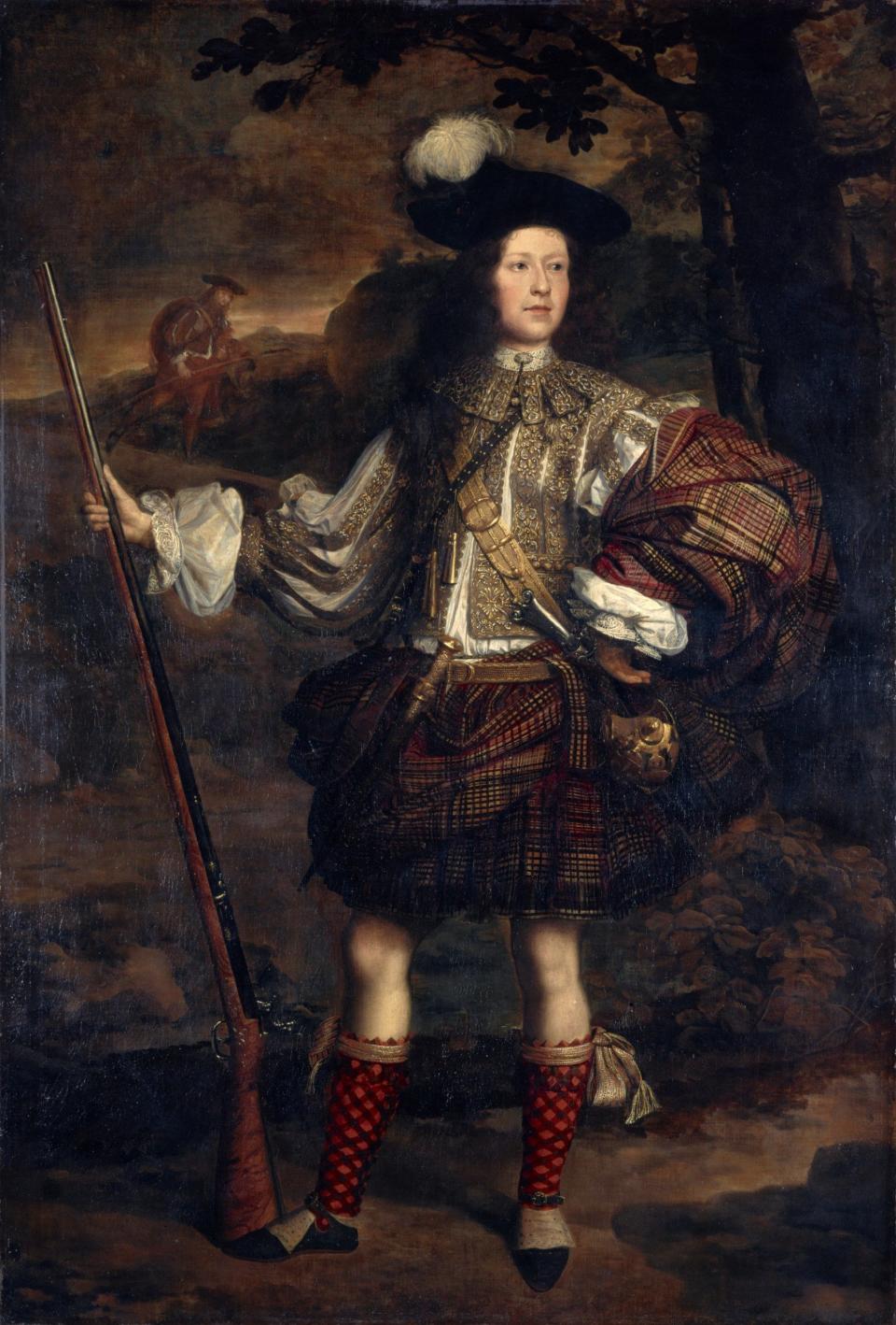 Tartan's long and eventful history: Lord Mungo Murray (1668 - 1700) dressed for hunting - Jack MacKenzie/National Galleries of Scotland