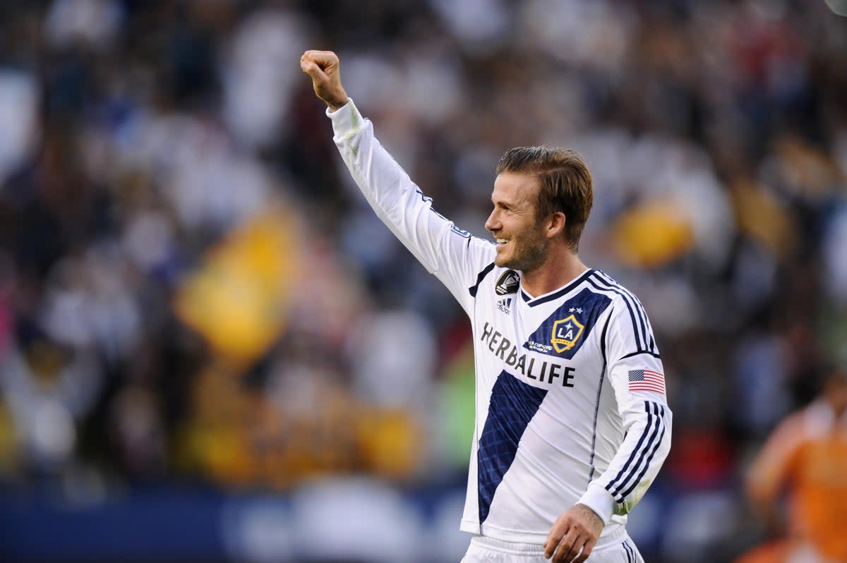 David Beckham, pictured, enjoyed a productive stint at LA Galaxy (PA) (PA Archive)