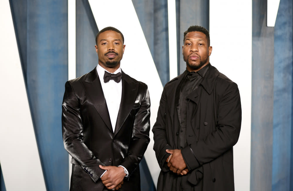 Jonathan Majors and Michael B. Jordan discuss girls together credit:Bang Showbiz