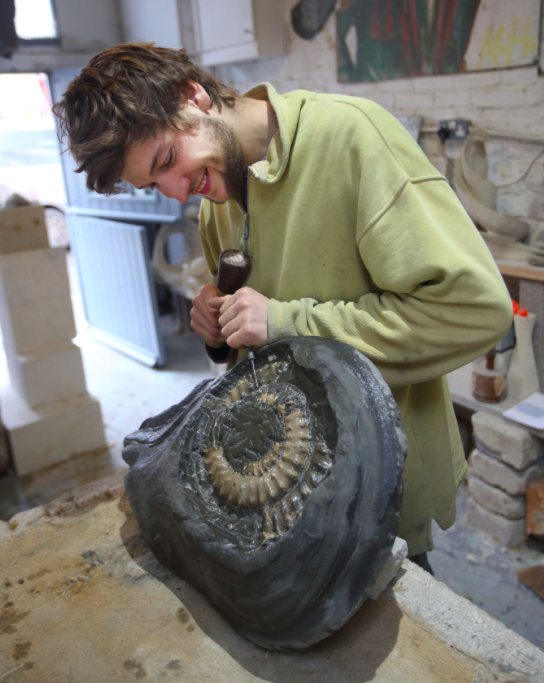 <em>The stone mason was on the Jurassic Coast beach between Seaton and Lyme Regis when he made the discovery (SWNS)</em>