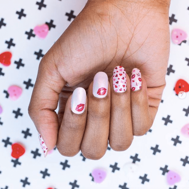 35 Valentine's Day Nail Art Designs in Pink & Red - Parade