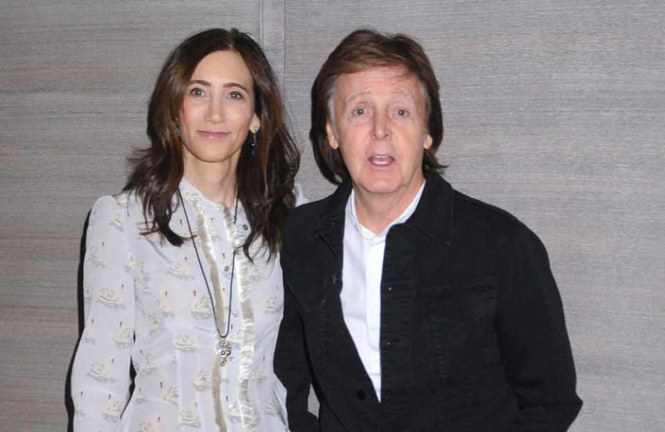 Sir Paul McCartney has opened up about being married Nancy Shevell credit:Bang Showbiz