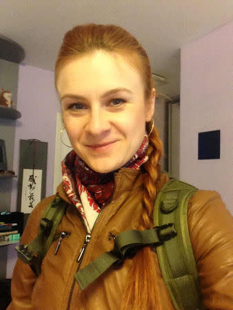 Alleged Russian agent Maria Butina appears in an undated photo from her Twitter account obtained July 19, 2018. Maria Butina/Social Media via REUTERS