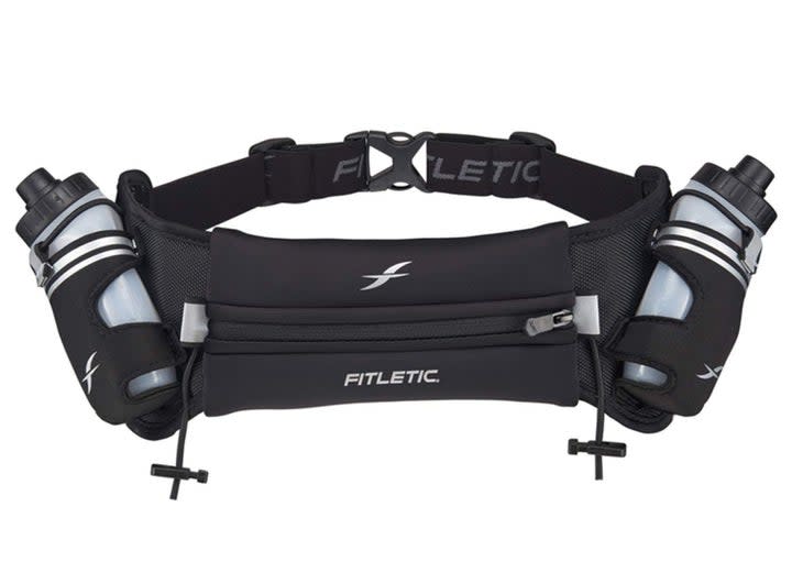 The Fitletic Hydra 12 Hydration Belt is a great way to carry water while running.