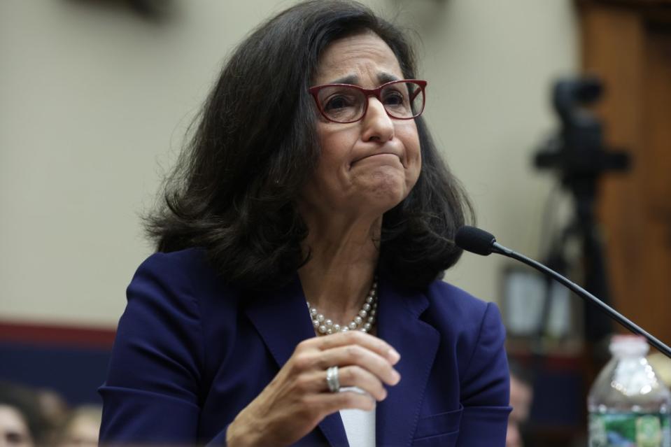 President Minouche Shafik has faced calls for her resignation. Getty Images