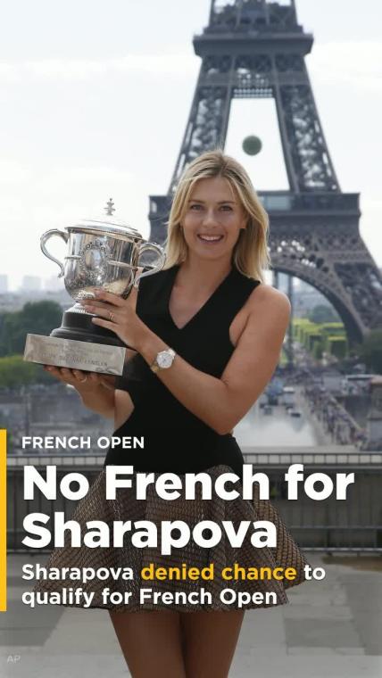 Maria Sharapova denied opportunity to qualify for French Open