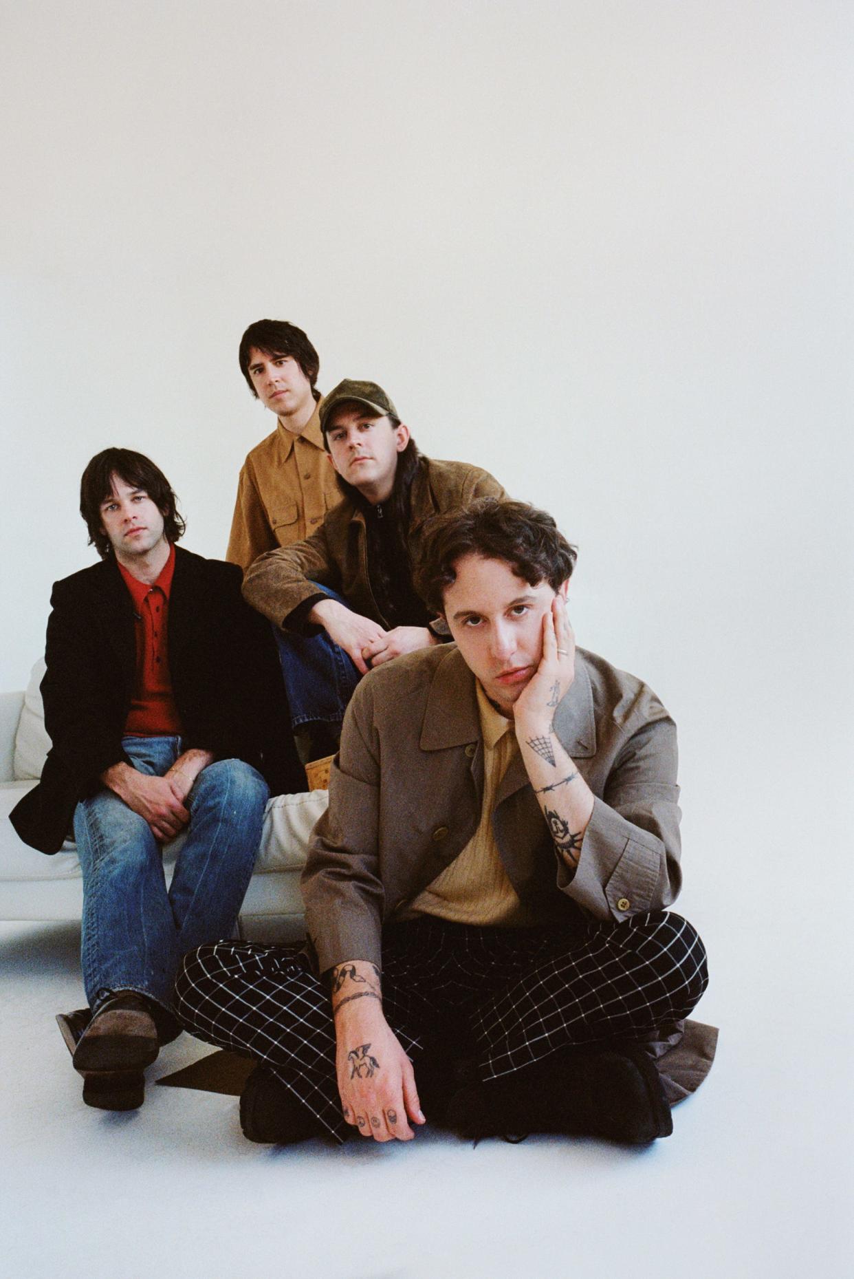 Brooklyn band Beach Fossils (Captured Tracks/Bayonet Records) playing a free, live in-store performance at Retrofit Records on Gaines Street on Saturday, April 20, 2024.