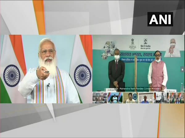 PM Modi launches Crash Course programme for COVID-19 frontline workers. (Photo/ ANI)