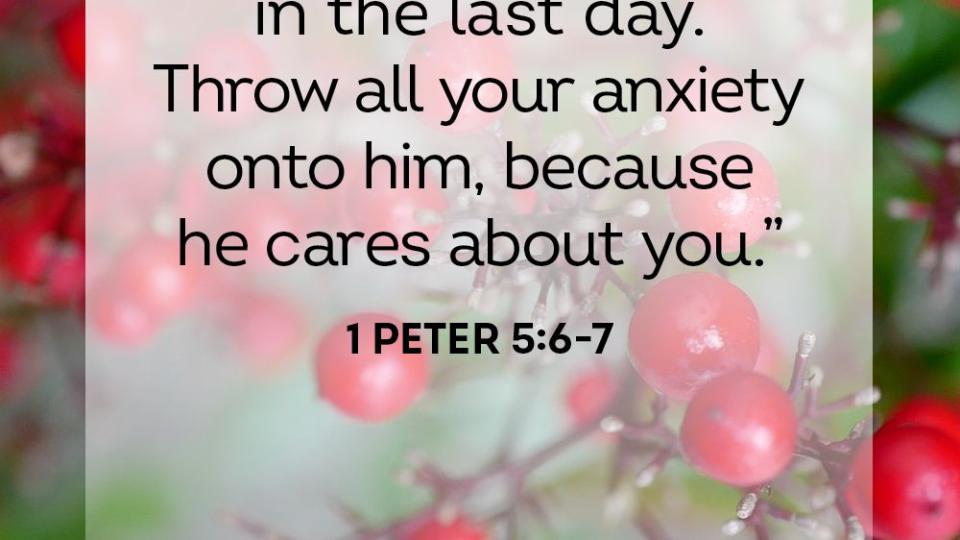 new years scripture 1 peter 5 6 7