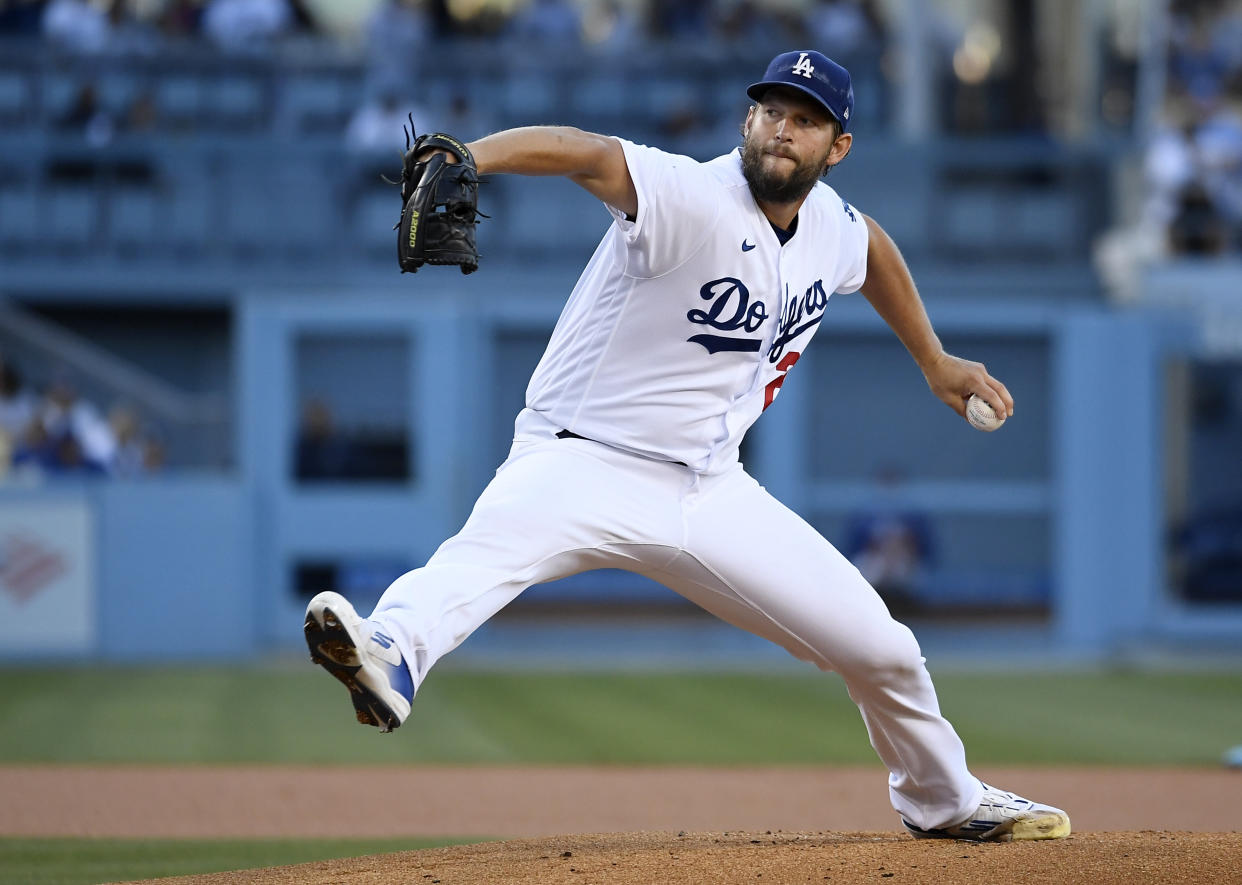 Is Clayton Kershaw in line to make his first All-Star Game start at Dodger Stadium? (Photo by Kevork Djansezian/Getty Images)