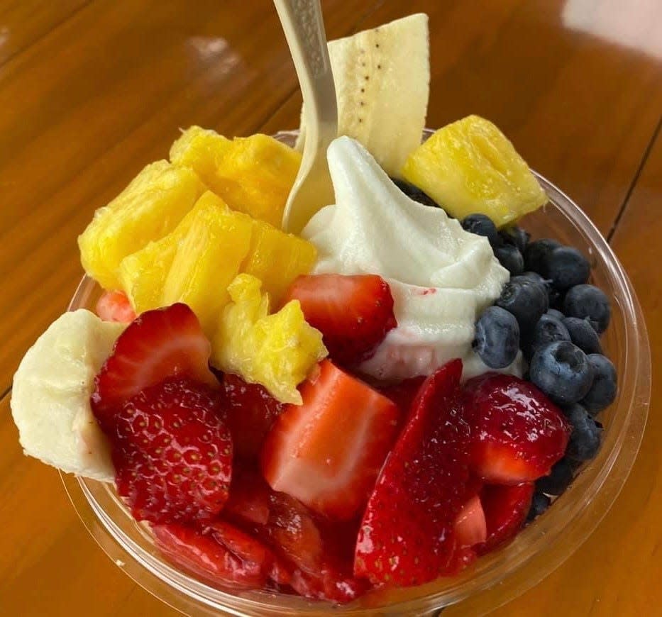 Fruit sundaes at Szalay's Farm & Market hit the spot after a hike or bike ride at Cuyahoga Valley National Park. The outdoor eatery is open on weekends through Labor Day.