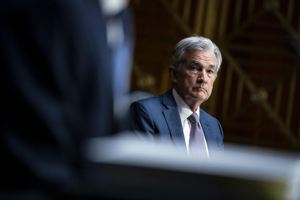 Chairman of the Federal Reserve Jerome Powell appears before a Senate Banking Committee hearing on Capitol Hill, on December 1, 2020 in Washington,DC. (Photo by Al Drago / POOL / AFP) (Photo by AL DRAGO/POOL/AFP via Getty Images)