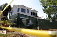 FILE PHOTO: A new home is seen under construction in Los Angeles