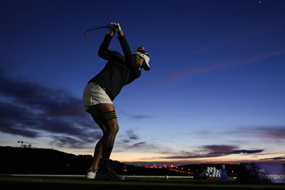 Lexi Thompson of Team USA warms up during Day One of The Solheim Cup at Finca Cortesin Golf Club on September 22, 2023, in Casares, Spain. (Photo by Angel Martinez/Getty Images)