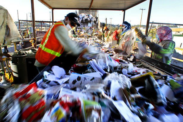 For instance, some potato chip bags look like they're made of eco-friendly paper, but they might be lined with a substance that not only protects the shelf life of the chips but also prevents the bag from being recycled, Zaldivar said.