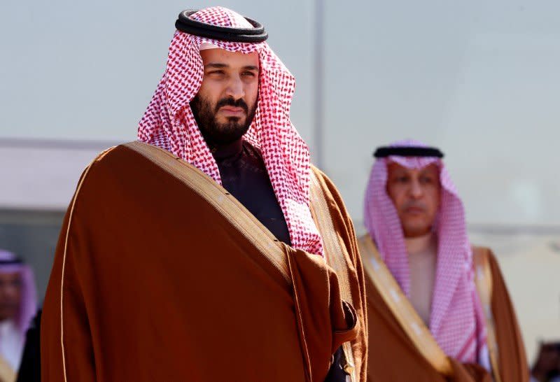 FILE PHOTO: Mohammed bin Salman attends a graduation ceremony and air show marking the 50th anniversary of the founding of King Faisal Air College in Riyadh, Saudi Arabia, January 25, 2017. REUTERS/Faisal Al Nasser/File Photo