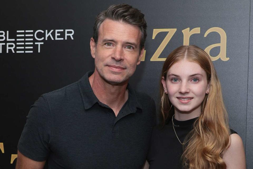 <p>Dimitrios Kambouris/Getty </p> Scott Foley and daughter Malina