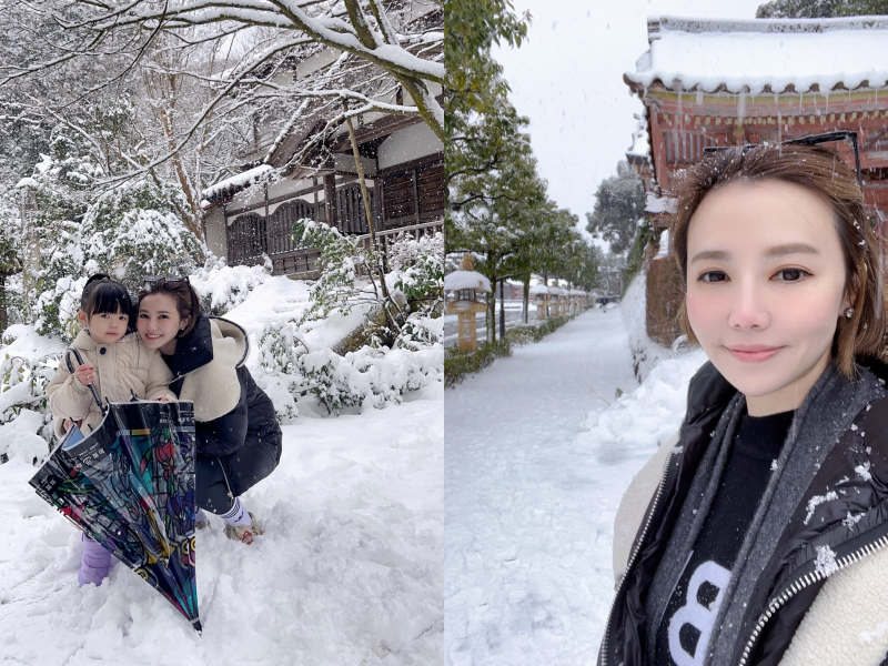 王偊菁一家人碰上日本超強風雪（圖／三立提供）