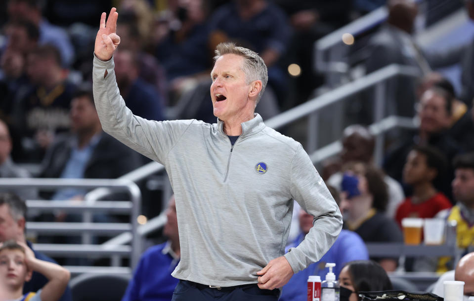 Steve Kerr with the Golden State Warriors.