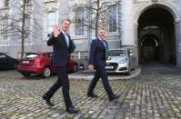 Irish Finance Minister Paschal Donohoe and Michael McGrath Minister for Public Expenditure and Reform present Budget 2021 in Dublin