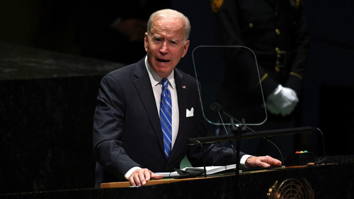 «Zusammenarbeiten wie nie zuvor»: US-Präsident Joe Biden in New York.