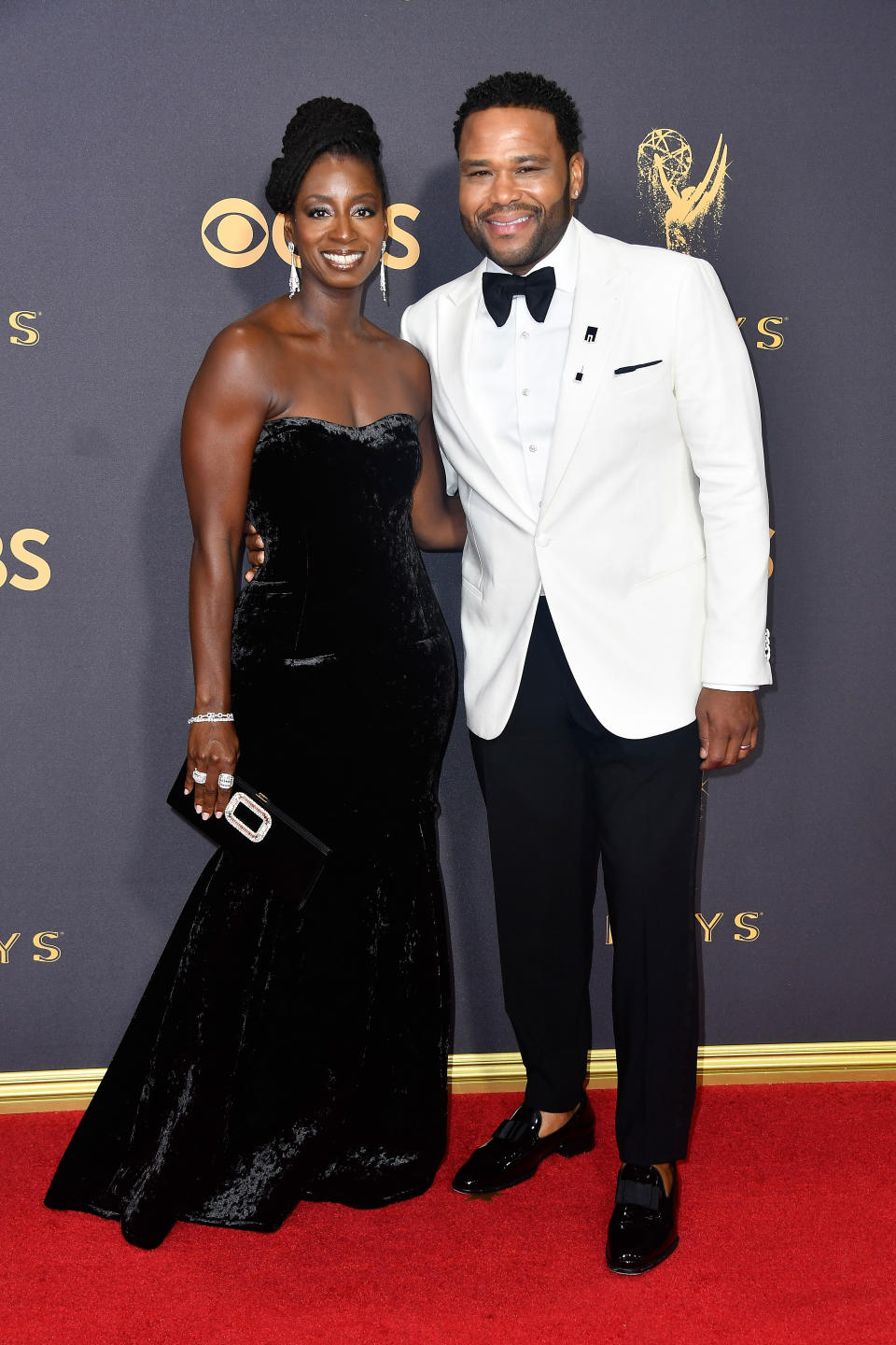 <p>Anthony Anderson and Alvina Stewart attend the 69th Primetime Emmy Awards on Sept. 17, 2017.<br> (Photo: Getty Images) </p>