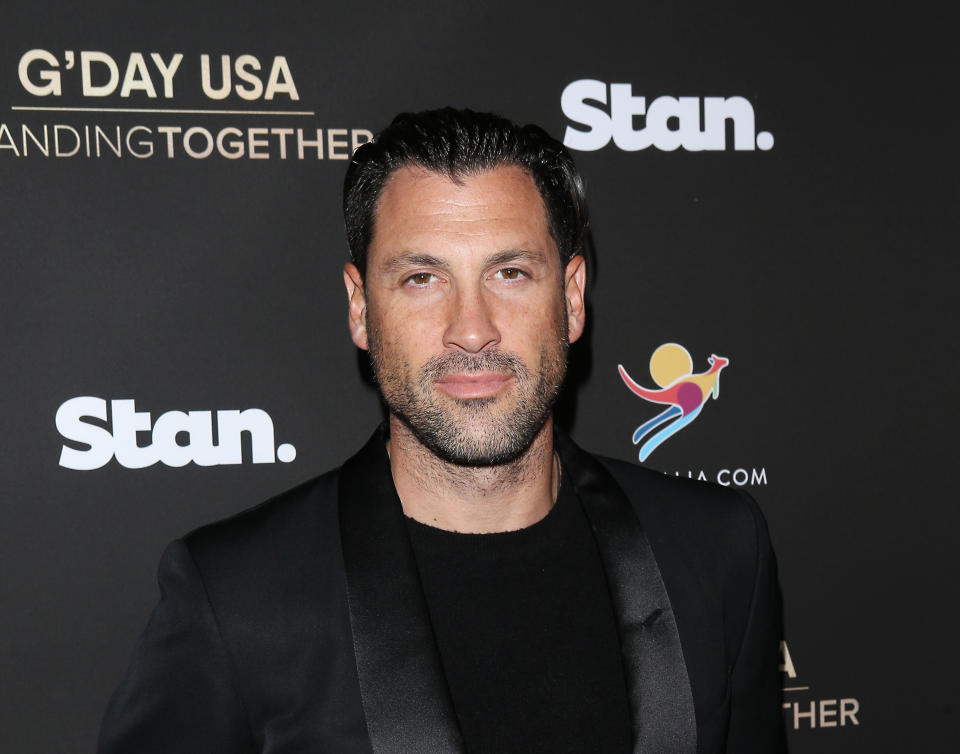 BEVERLY HILLS, CALIFORNIA - JANUARY 25: Maksim Chmerkovskiy attends the G'Day USA 2020 held at Beverly Wilshire, A Four Seasons Hotel on January 25, 2020 in Beverly Hills, California. (Photo by Michael Tran/FilmMagic)