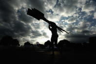 WINDSOR, ENGLAND - JULY 28: A rower prepares to compete on Day 1 of the London 2012 Olympic Games at Eton Dorney on July 28, 2012 in Windsor, England. (Photo by Streeter Lecka/Getty Images)