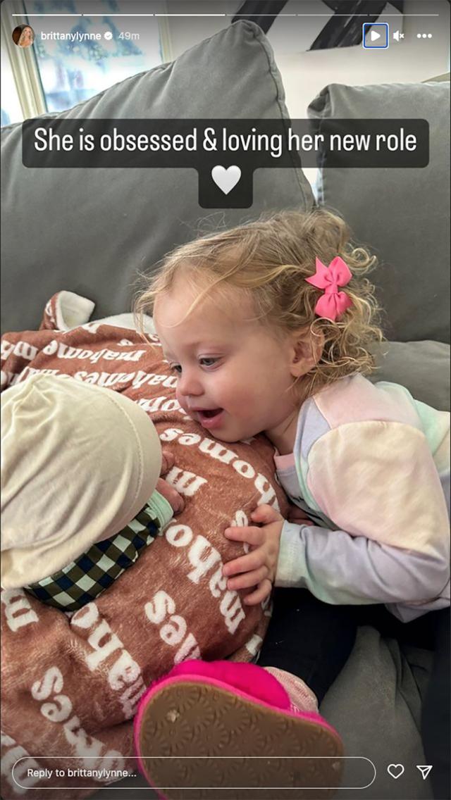 Patrick Mahomes' Daughter Cuddles Baby Brother on 2nd Birthday