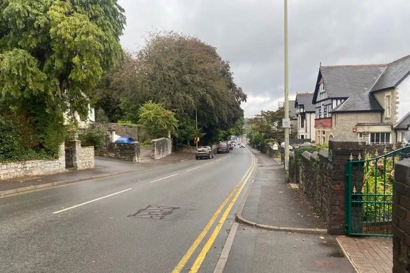 A general view of Park Street, Bridgend