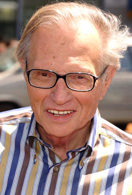 Larry King at the LA premiere of Warner Bros. Pictures' Charlie and the Chocolate Factory