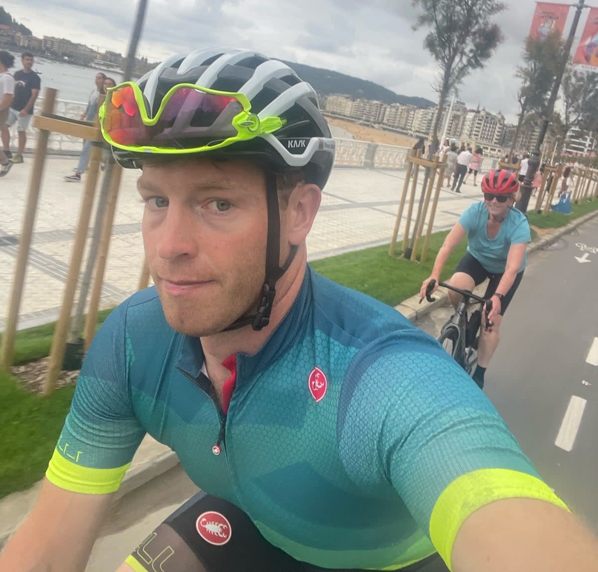 Tom Yaxley has been joined by his mother, Amanda, for parts of the 2,100-kilometre cycle (Ride4Hugo)