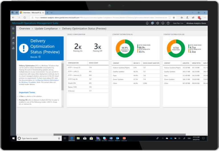 透過Windows Analytics查看傳遞最佳化 Delivery Optimization 狀態